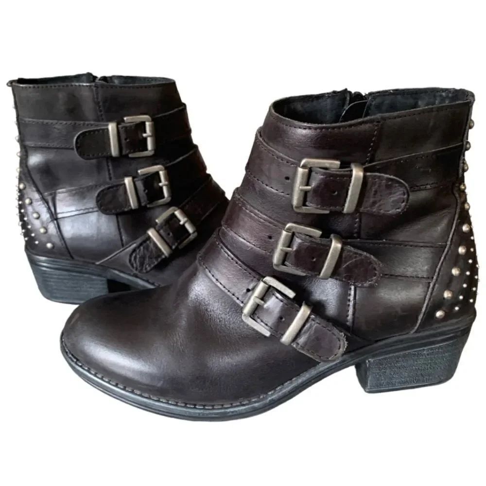 Eric Michael Buckle Booties Size 36